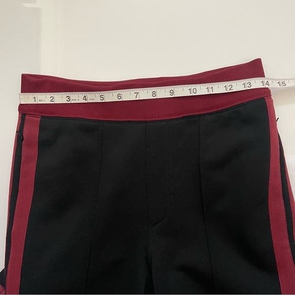 Helmut Lang Terry Tracks Trousers Women Size M Straight Leg Mid Rise Black Wine - Picture 11 of 17